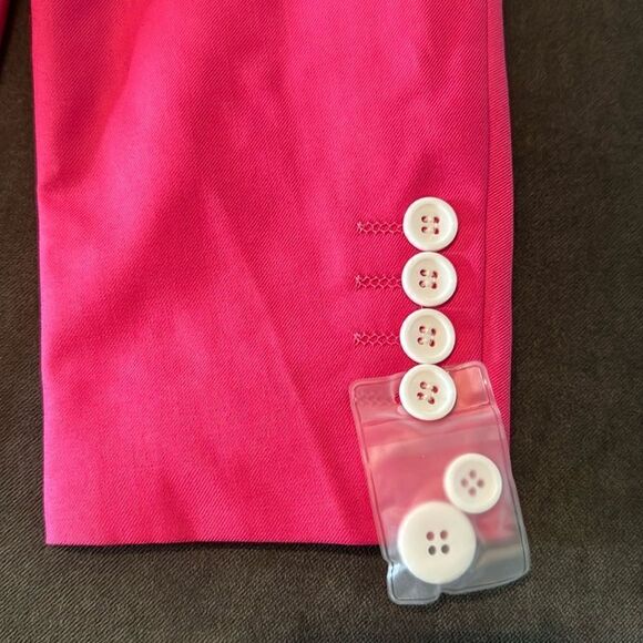 Men’s Pink 2 Piece Suit Two Button Slim Fit Size 30 Jacket 29 Pants NWT - Picture 8 of 12
